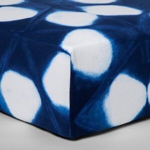 Cloud Island Shibori Fitted Crib Sheet and Muslin Swaddle